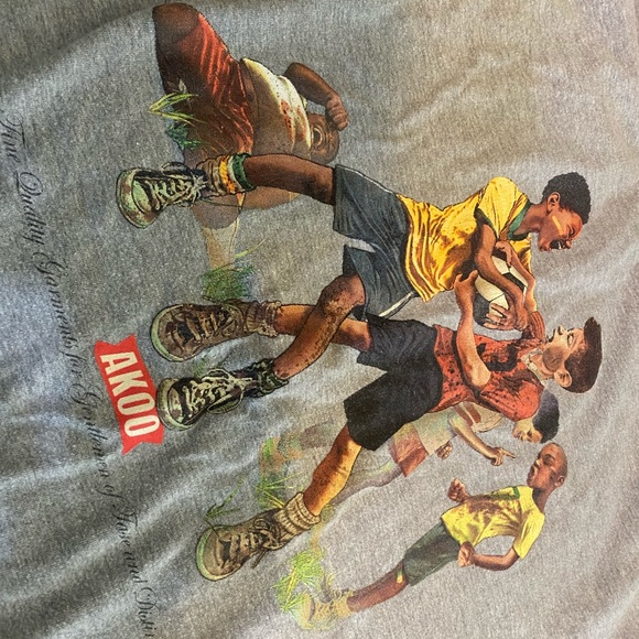 Akoo tshirt with kids arguing over a soccer game - Picture 2 of 8